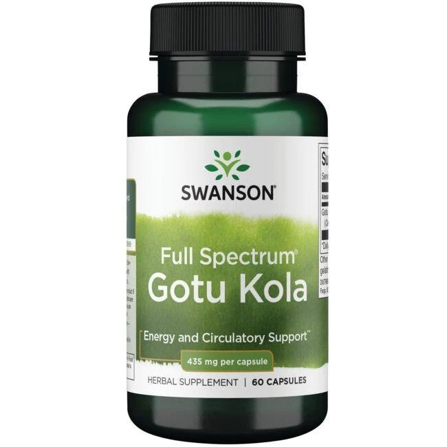 Swanson Full Spectrum Gotu Kola 435mg 60 Capsules