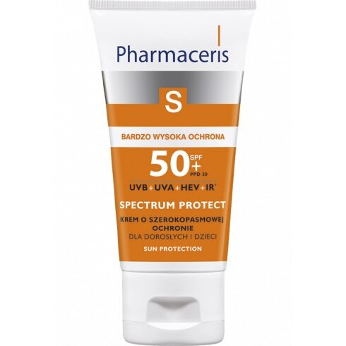 Pharmaceris S Spectrum Protect Krem o Szerokopasmowej Ochronie SPF50+ dla Skóry Wrażliwej i Suchej 50ml