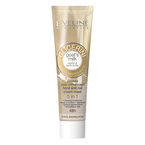 Eveline Glycerini Goat Milk Glycerin Super Concentrated Cream Hand Mask 5in1 100ml