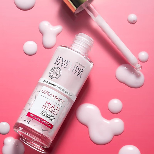 Eveline Serum Shot Kuracja Multipeptydy do Twarzy Szyi i Dekoltu 30ml