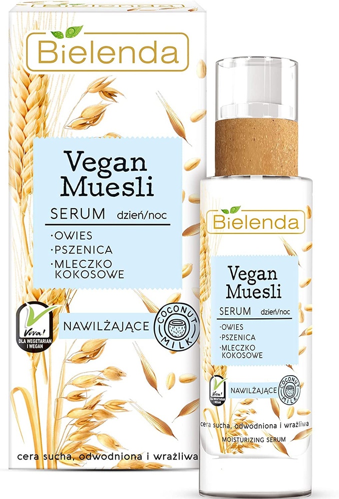 BIELENDA VEGAN MUESLI - moisturising serum - WHEAT + OATS + COCONUT MILK