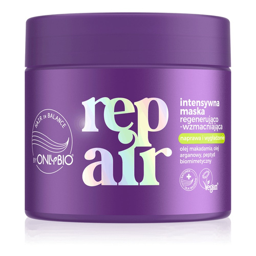 OnlyBio Hair in Balance Repair Intensywna Maska Regenerująco-Wzmacniająca Jaśmin Tuberoza 280ml