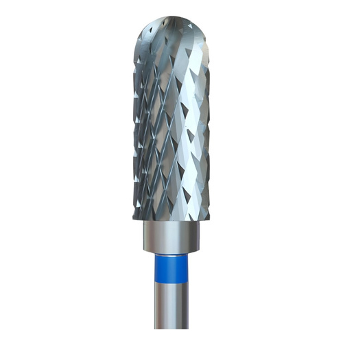 IQ Nails Tungsten Carbide Nail Drill Bit Rounded Cylinder Standard Crosscut 5mm Blue Stripe 143.190.050 1 Piece