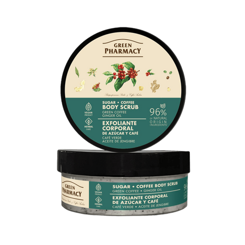 Green Pharmacy Sugar-Coffee Body Scrub Green Coffee and Ginger Oil 200ml