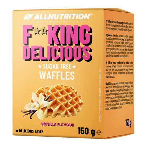 AllNutrition Fitking Delicious Waffles Wafle Wanilia 150g