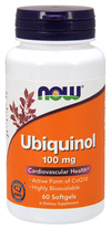 Now Foods Ubiquinol 100mg Koenzym Q10 Dodaje Energii i Wspiera Serce 60 Kapsułek