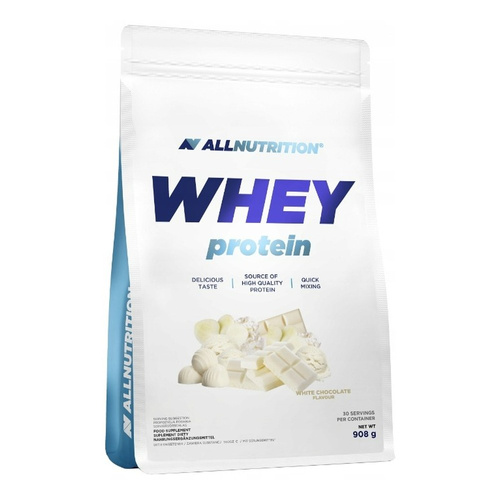 Allnutrition Whey Protein Koncentrat Białka Serwatkowego Biała Czekolada 908g