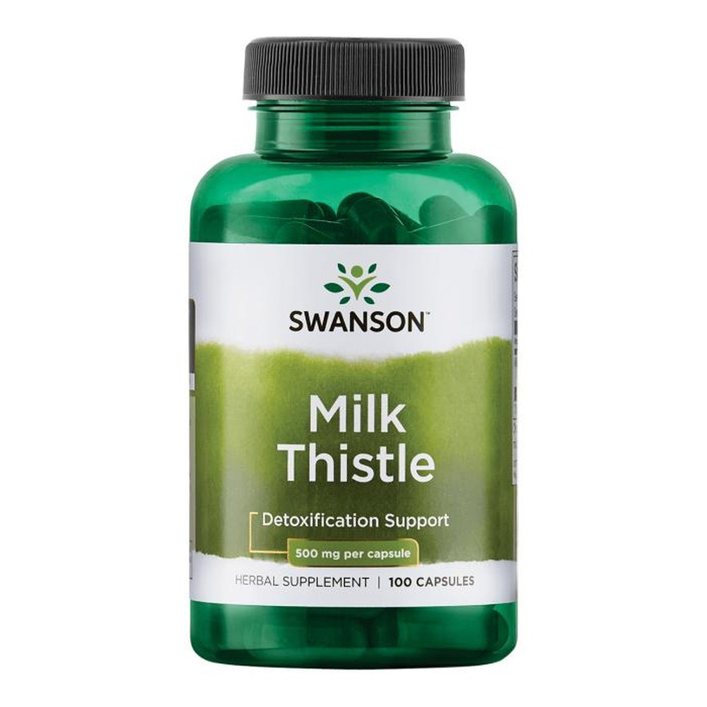 Swanson Milk Thistle Ostropest Plamisty 500mg 100 Kapsułek
