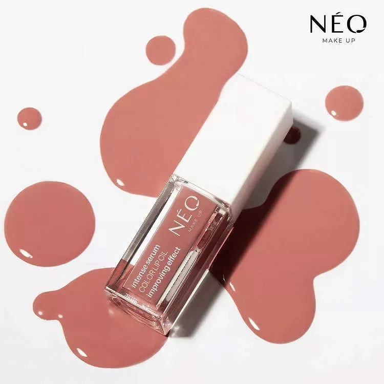 Neo Makeup Intense Serum Lip Oil with Color No. 03 Fresh Peach 4.5ml