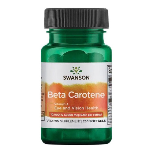 Swanson Beta-Carotene Vitamin A 10 000 IU 250 Softgels
