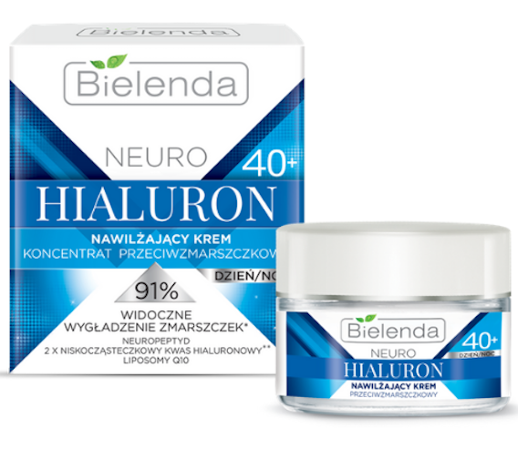 Bielenda Neuro Hialuron Moisturizing Anti Wrinkle Cream 40+ Day and Night 50ml