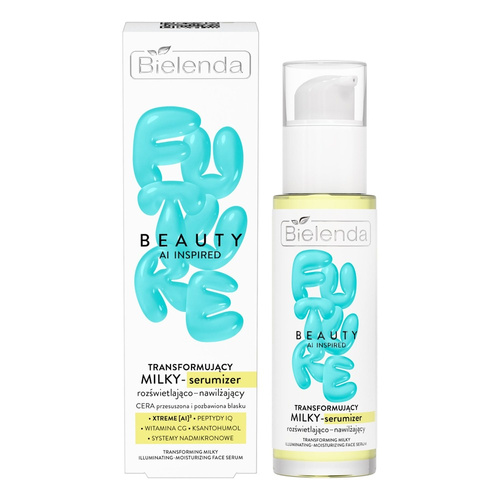 Bielenda Future Beauty Transformujacy Rozświetlająco - Nawilżający Milky - Serumizer dla Skóry Suchej i Odwodnionej 30ml