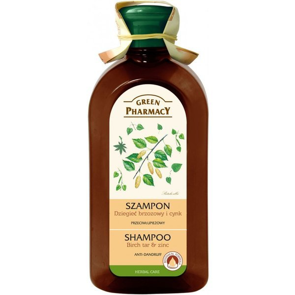 Green Pharmacy Anti - Dandruff Shampoo Birch Tar Zinc 350ml