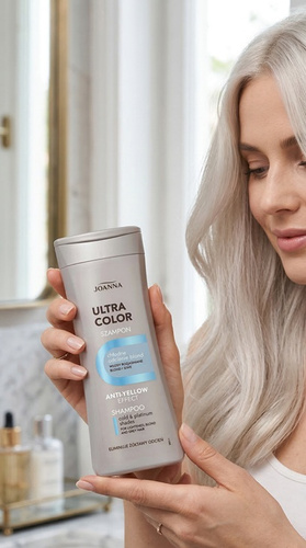 Joanna Color System Szampon Chłodny Blond Eliminuje Żółtawy Odcień Włosów 200ml