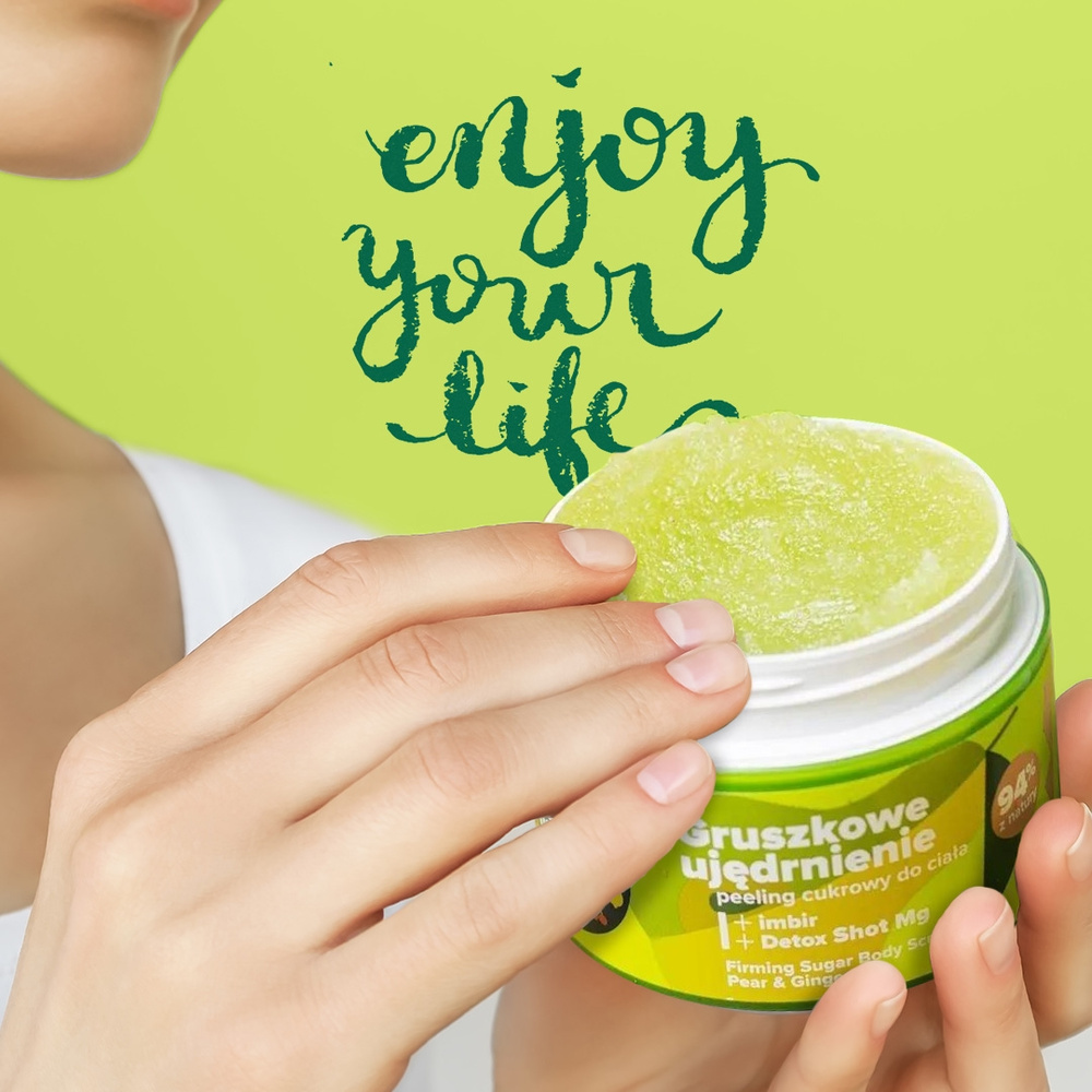 Tutti Frutti Firming Sugar Body Peeling Pear and Ginger Detox Shot Mg 300g