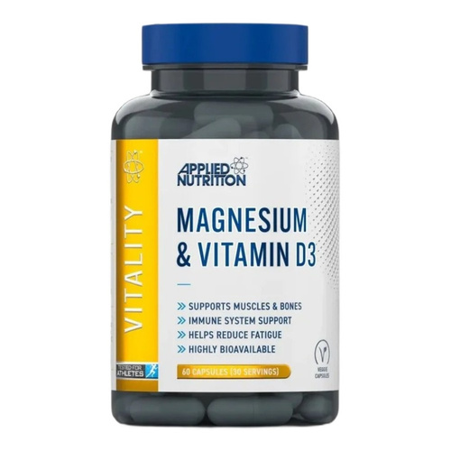 Applied Nutrition Magnez i witamina D3 60 vcaps