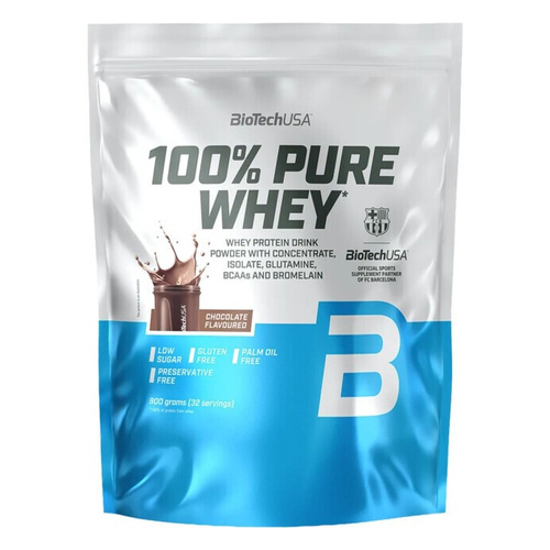 BioTechUSA 100% Pure Whey Protein Powder Chocolate 900g