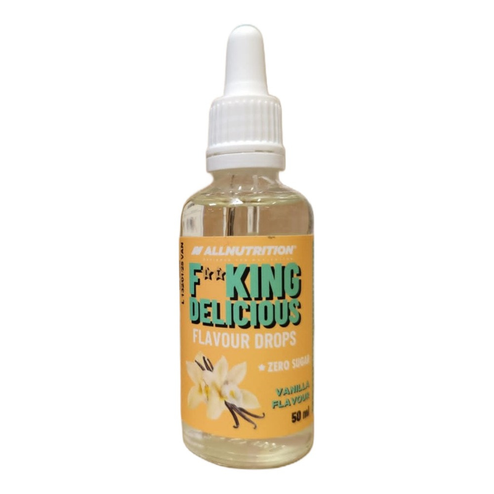 Allnutrition Fitking Delicious Krople Smakowe Waniliowe Bez Cukru do Potraw i Napojów 50ml