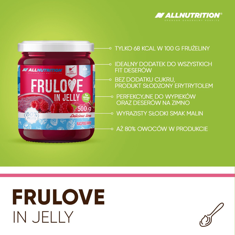 Allnutrition Delicious Line Frulove In Jelly Frużelina Malinowa 500g