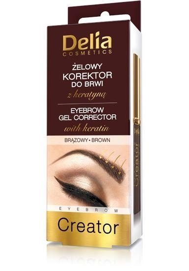 DELIA Corrector eyebrow Gel Brown Eyebrow Creator with keratin 7ml