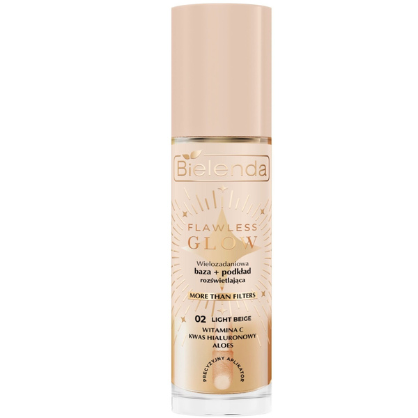 Bielenda Flawless Glow Illuminating Base and Foundation 02 Light Beige 30ml