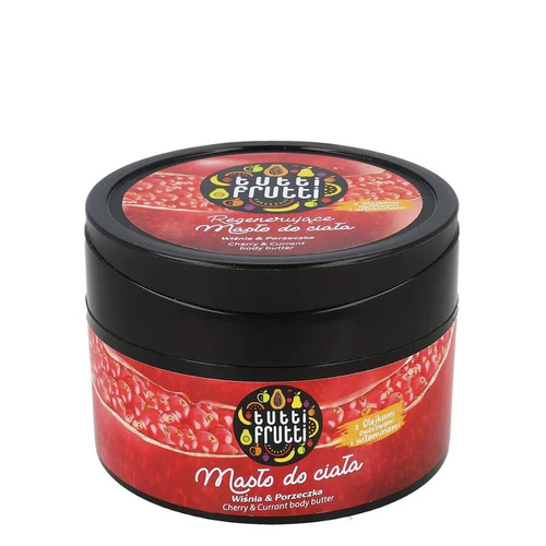 Tutti Frutti Regenerujące Masło do Ciała z Wiśnią Porzeczką i Witaminami 200ml