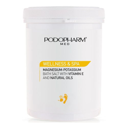 Podopharm Professional Wellness & Spa Sól Magnezowo-Potasowa z Witaminą E i Olejkami dla Skóry Wrażliwej 1400g