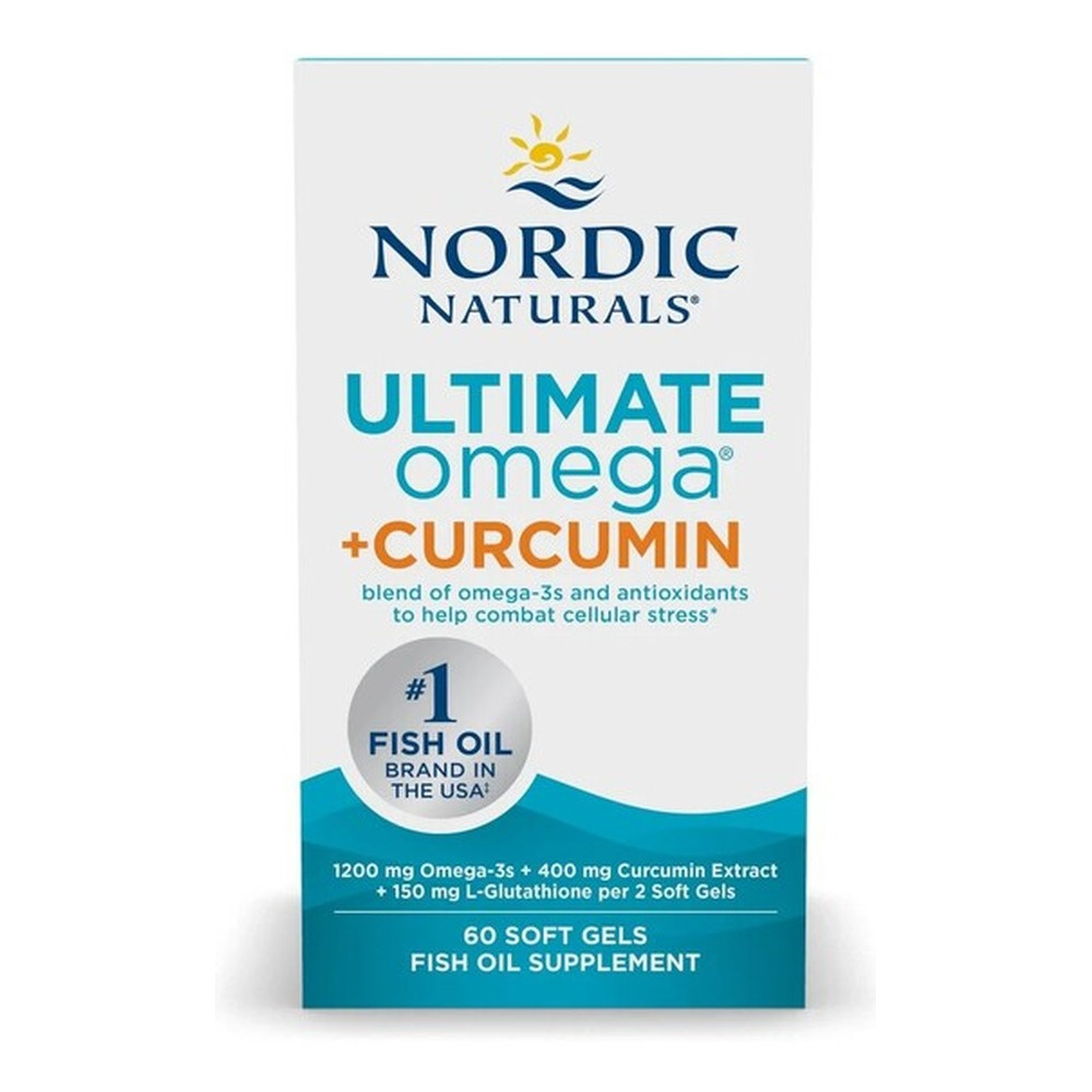 Nordic Naturals Ultimate Omega Curcumin Suplement na Zdrowie Komórkowe 60 Kapsułek Żelowych