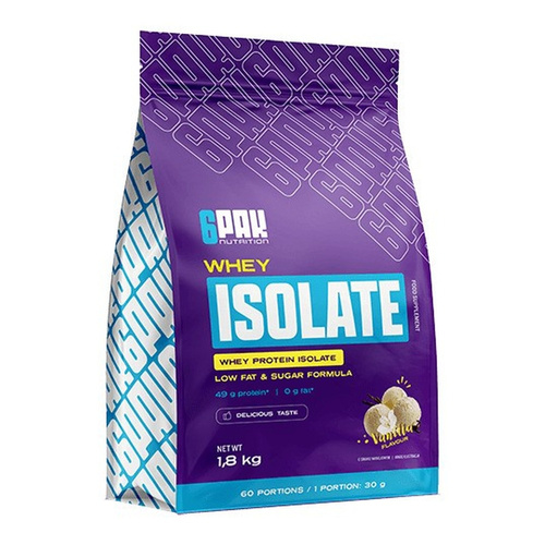 6PAK Whey Isolate, Vanilla 1800g