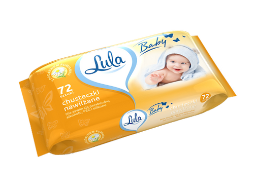 LULA Wet wipes with camomile extract 72pcs