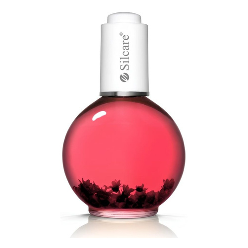 Silcare Garden of Colour olejek do paznokci i skórek Yummy Gummy Pink z kwiatami 75ml