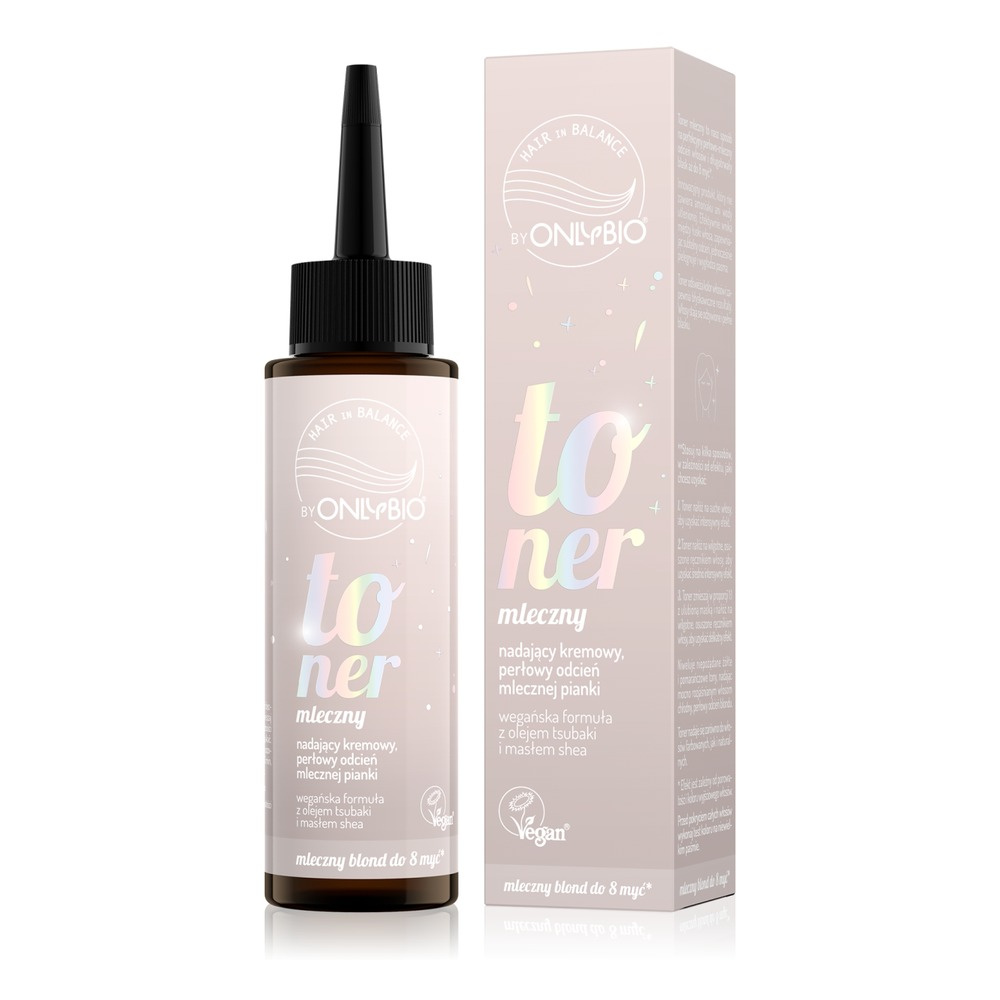 OnlyBio Hair in Balance Milk Toner for Hair Giving a Creamy Pearly Shade of Milk Foam 100ml