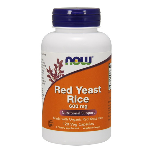 NOW Foods Red Yeast Rice 600mg 120 Vcaps
