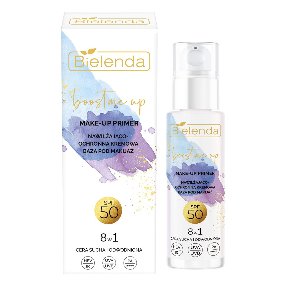 Bielenda Boost Me Up Make-up Primer Moisturizing and Protective Creamy Makeup Base 8in1 SPF50 30ml