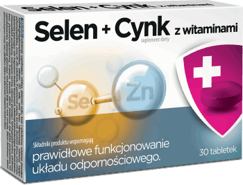 Selen + cynk z witaminami, tabletki, 30szt