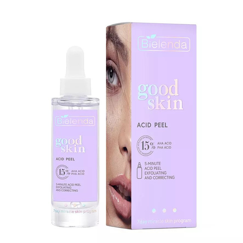 Bielenda Good Skin Acid Peel Kwasowy Peeling 5-Minutowy Złuszczająco-Korygujący z Kwasami AHA i PHA 30g