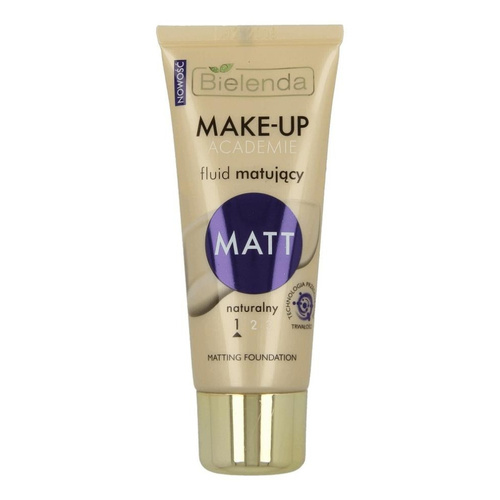 Bielenda Make - Up Academie Matt Fluid Matujący Nr 1 Naturalny dla Skóry Mieszanej i Tłustej 30g