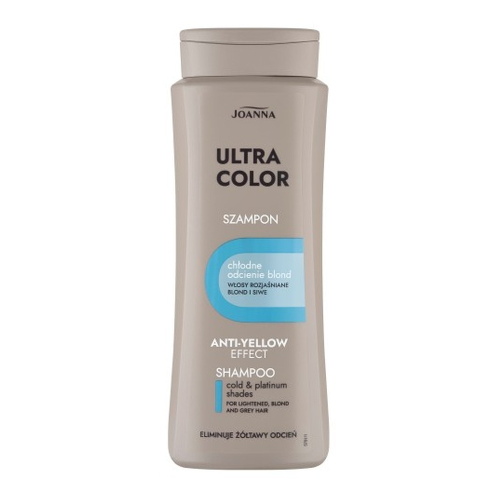 Joanna Ultra Color Szampon dla Włosów Siwych Blond i Rozjaśnionych Chłodne Odcienie 400ml