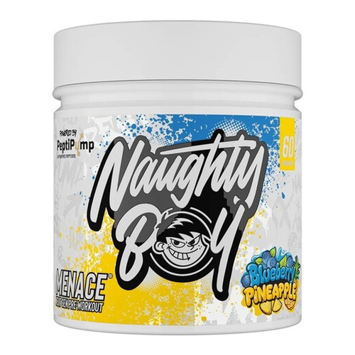Naughty Boy Menace V2 Pre-Workout For Energy Pump and Focus Blueberry Pineapple 420g