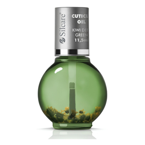 Silcare Garden of Colour Kiwi Deep Green olejek do paznokci i skórek z kwiatami 11.5ml