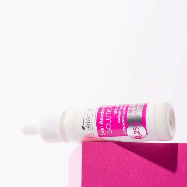 Bielenda Skin Academy Solution Revitalizing and Anti-Wrinkle Serum 0.2 Retinol Collagen and Cica for Skin with the First Signs of Aging 30ml