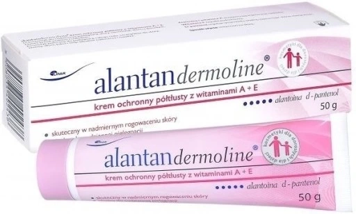 Alantandermoline Semi-Rich Protective Cream with Vitamins A + E 50g