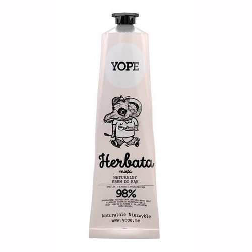 YOPE natural hand Cream, green tea and mint, 100ml