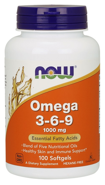 Now Foods Omega 3-6-9 1000mg 100 Softgels