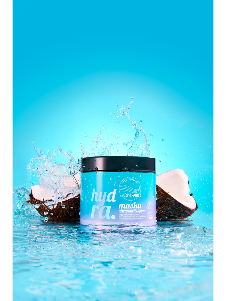 OnlyBio Hair in Balance Hydra Maska Ultranawilżająca dla Włosów Suchych i Odwodnionych 400ml