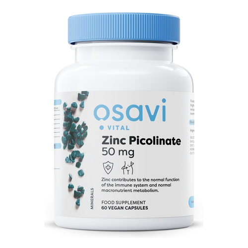 Osavi Zinc Picolinate 50mg for Immune Support 60 Vegan Caps
