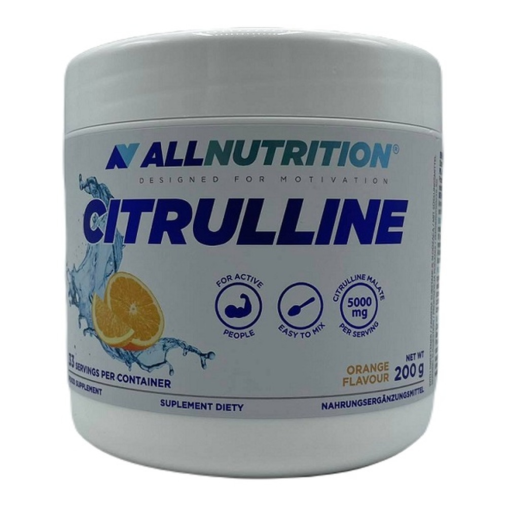 Allnutrition Citrulline Wspomaga Aktywny Trening Orange 200g