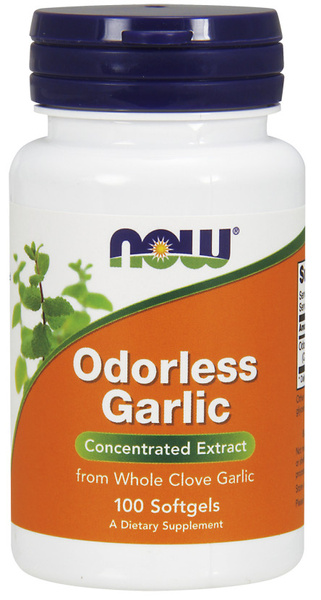 Now Foods Odorless Garlic Czosnek Bezzapachowy 100 Kapsułek