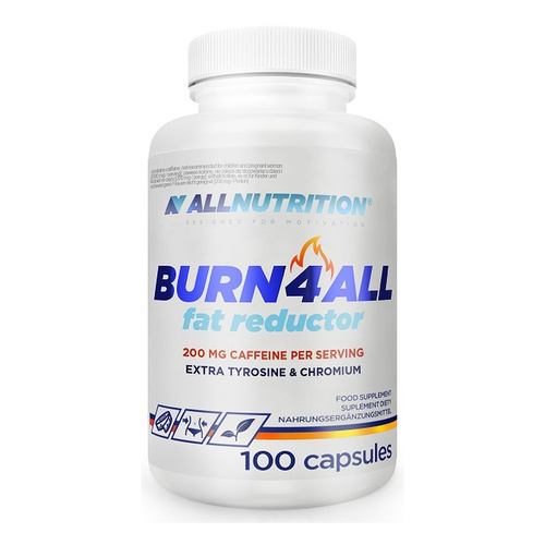 Allnutrition Burn4ALL 200mg Caffeine Helps Maintain Your Dream Figure 100 Capsules