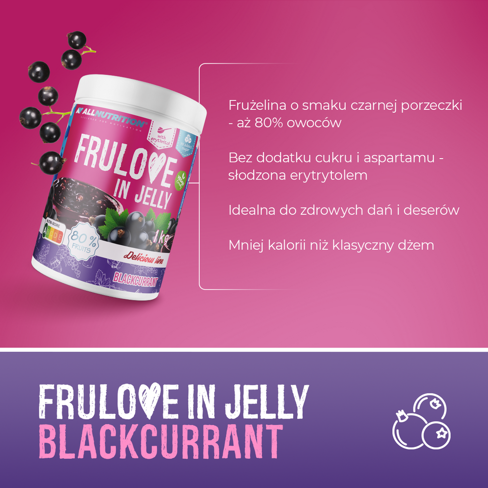 AllNutrition Frulove In Jelly Frużelina o Smaku Czarnej Porzeczki 1000g